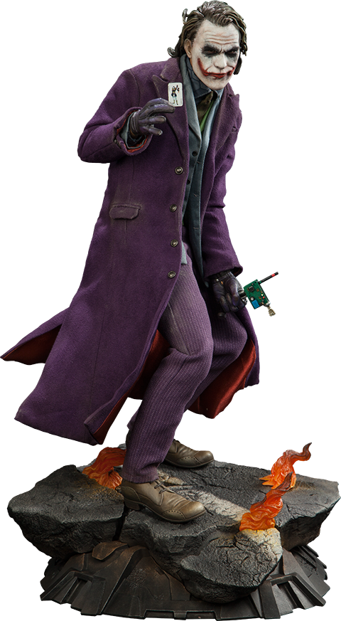 The Joker The Dark Knight Premium 1:4 Scale Exclusive Statue - Sideshow Toys